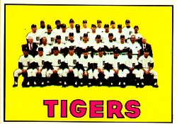 1967 Topps Baseball Cards      378     Detroit Tigers TC UER